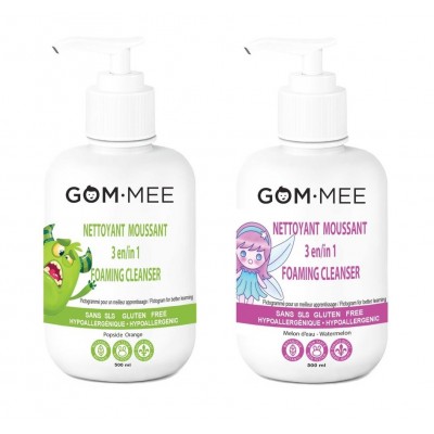 3 en 1 shampoing/savon/bain moussant GOM-MEE