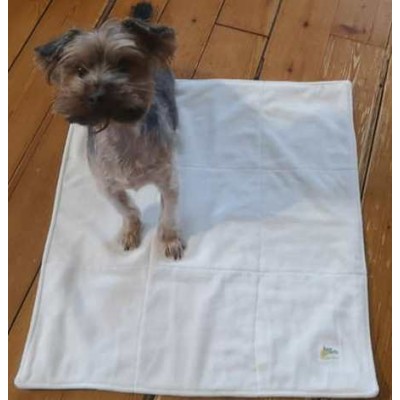 Pipi pad tapis de propreté pour chien taille petit - velour crème UN SEUL EN STOCK
