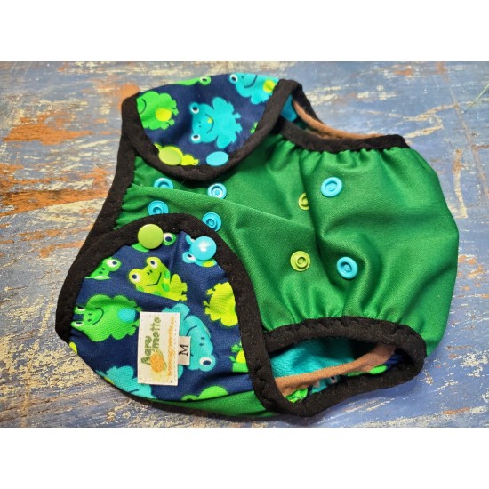 Swim diapers - green OS  (15/28 lbs)