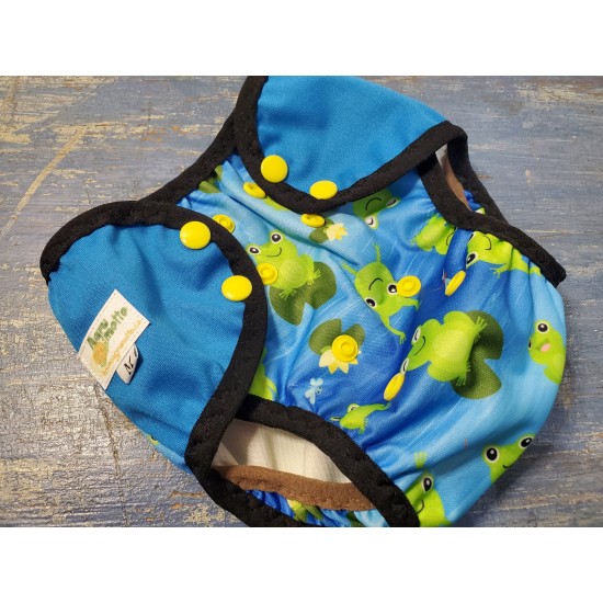 Swim diapers - frogs OS  (15/28 lbs)