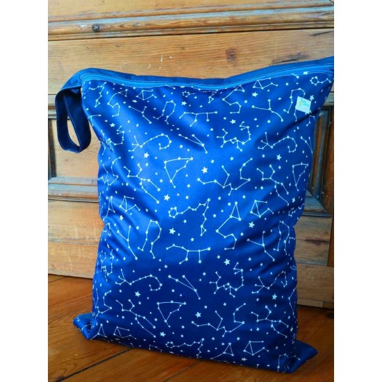 GRAND sac imperméable (wet bag) 18"x23" - tissus au choix